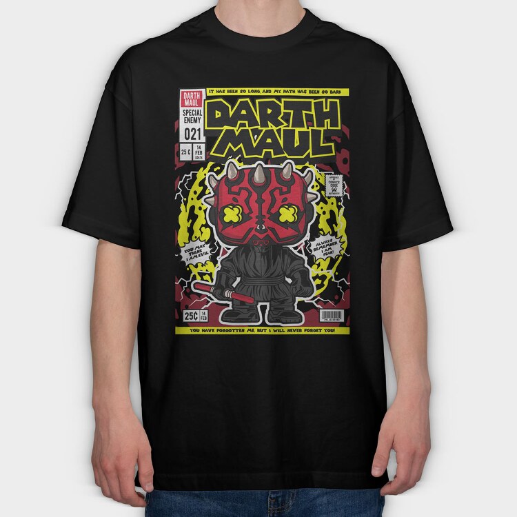 Darth Maul, Tricou Oversize Barbati (Unisex)