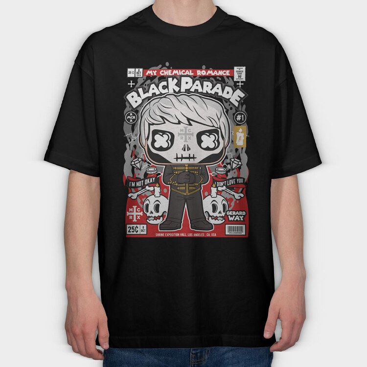 Gerard Way Black Parade, Tricou Oversize Barbati (Unisex)