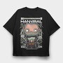 Hannibal Lector Silence Of The Lambs, Tricou Oversize Barbati (Unisex)