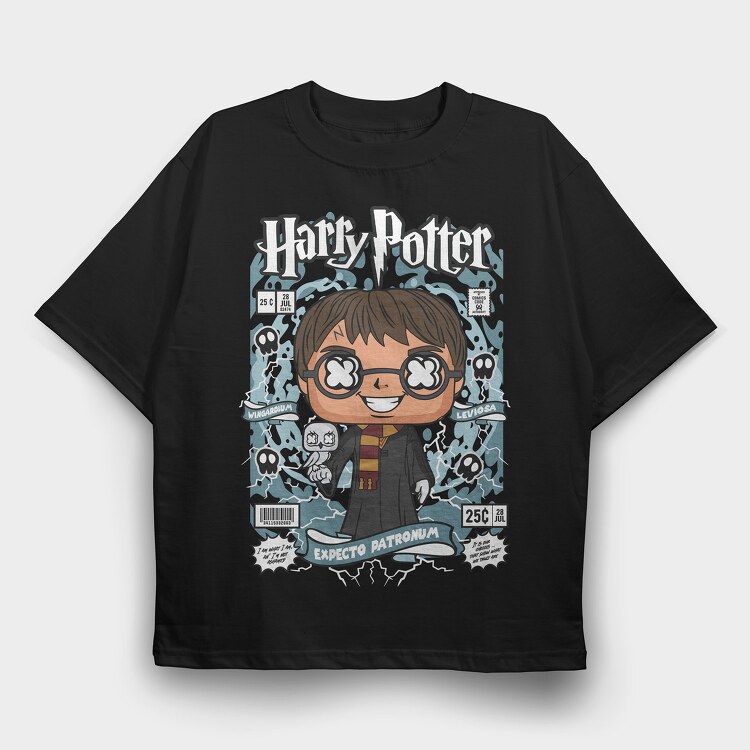 Harry Potter, Tricou Oversize Barbati (Unisex)