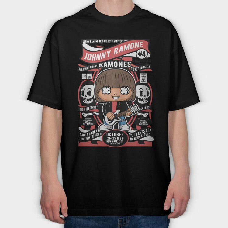 Johnny Ramone, Tricou Oversize Barbati (Unisex)