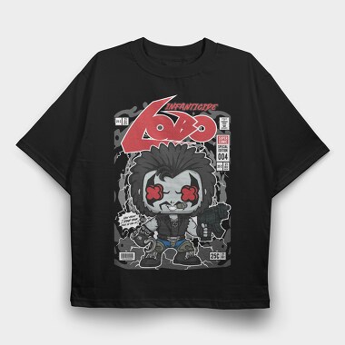 Lobo, Tricou Oversize Barbati (Unisex)