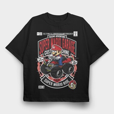 Mario Ride, Tricou Oversize Barbati (Unisex)