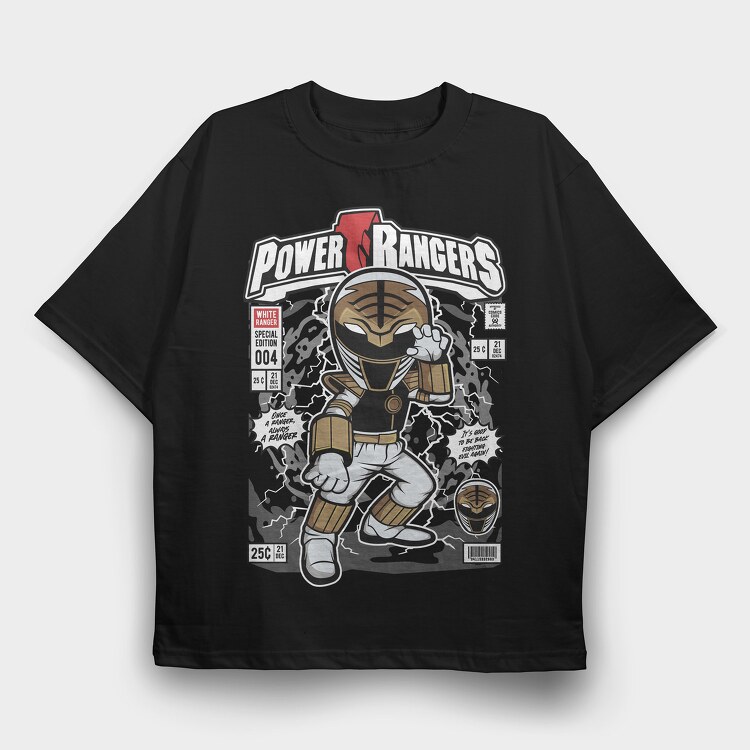 Power Ranger, Tricou Oversize Barbati (Unisex)