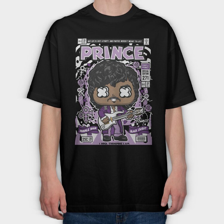 Prince, Tricou Oversize Barbati (Unisex)
