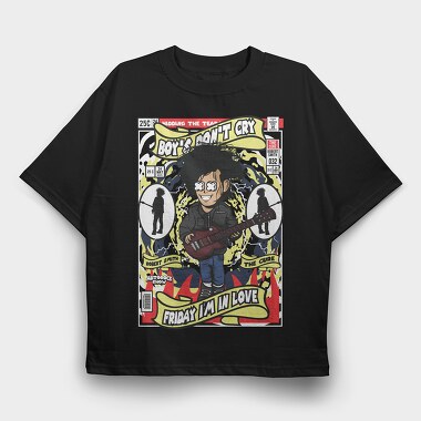 Robert Smith The Cure, Tricou Oversize Barbati (Unisex)