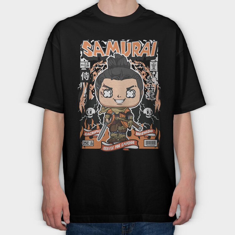 Samurai 3, Tricou Oversize Barbati (Unisex)