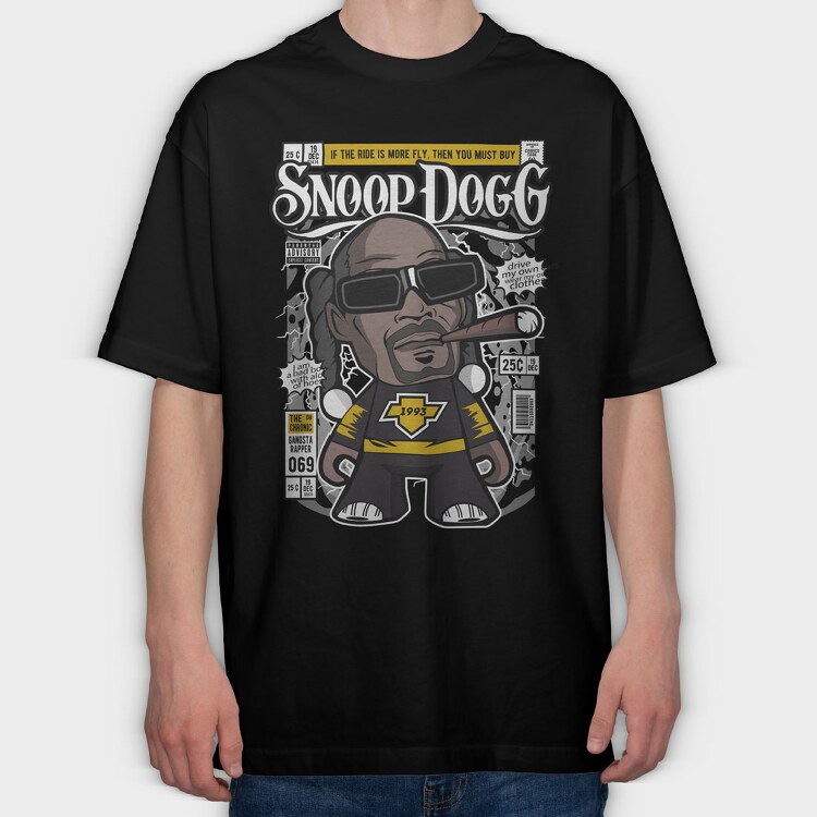 Snoop Dog, Tricou Oversize Barbati (Unisex)