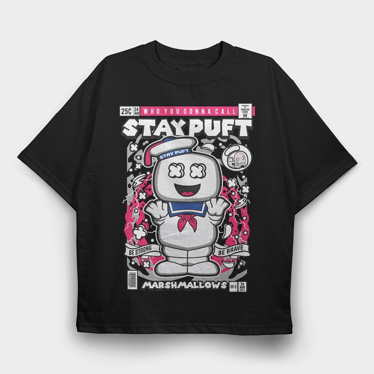 Stay Puft Marshmallowman, Tricou Oversize Barbati (Unisex)