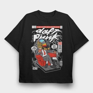 The Daft Punk Boss, Tricou Oversize Barbati (Unisex)