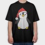 Christmas Penguin, Tricou Oversize Barbati (Unisex)