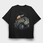 Outdoor Adventure Jeep Offroad, Tricou Oversize Barbati (Unisex)