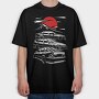 Jdm Altezza Sunset Mountain, Tricou Oversize Barbati (Unisex)