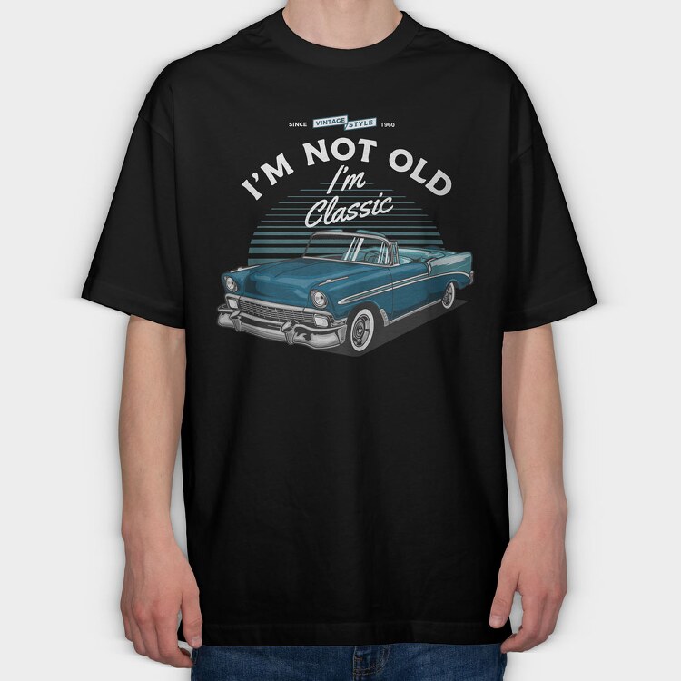 1956 chevy bel air convertible 2, Tricou Oversize Barbati (Unisex)