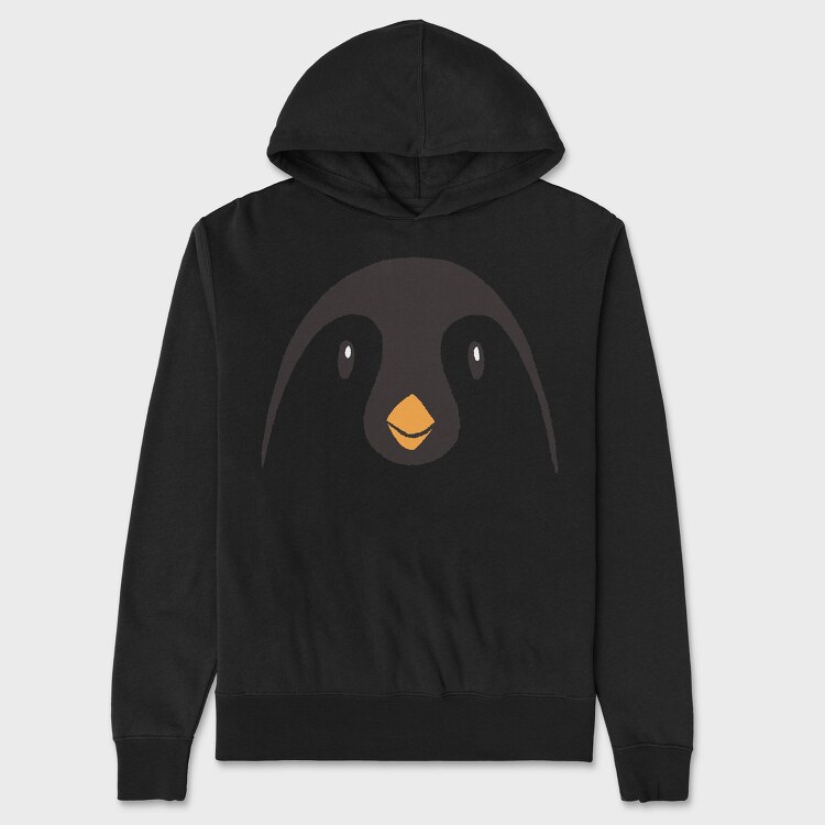 Penguin Face, Hanorac Oversize Barbati (Unisex)