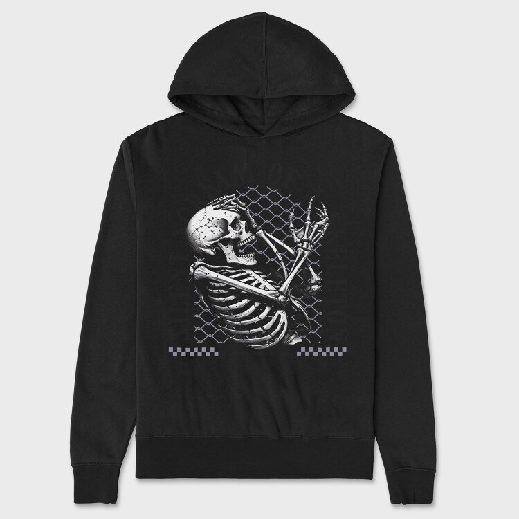 Silent Scream of a Skeleton, Hanorac Oversize Barbati (Unisex)