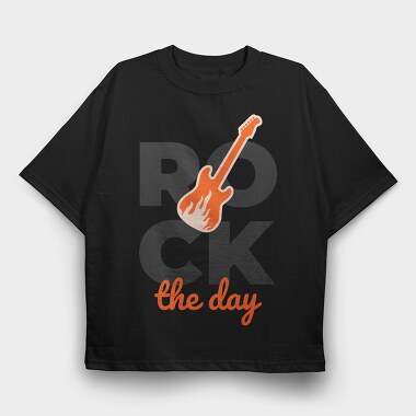 Rock the Day, Tricou Oversize Barbati (Unisex)