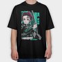 Demon Slayer 39, Tricou Oversize Barbati (Unisex)