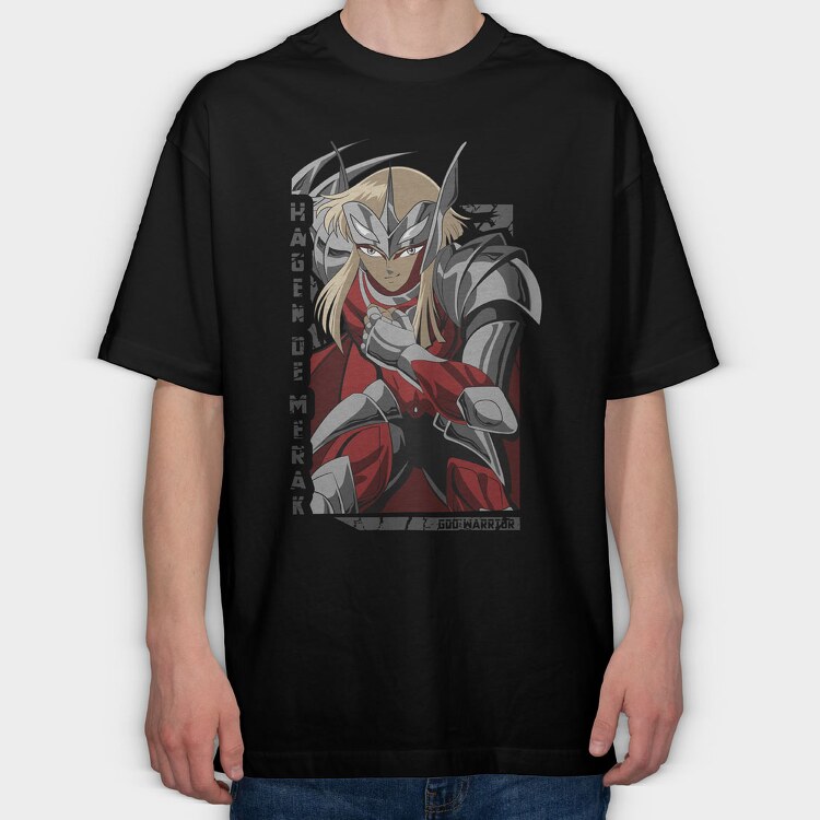 Saint Seiya 4, Tricou Oversize Barbati (Unisex)