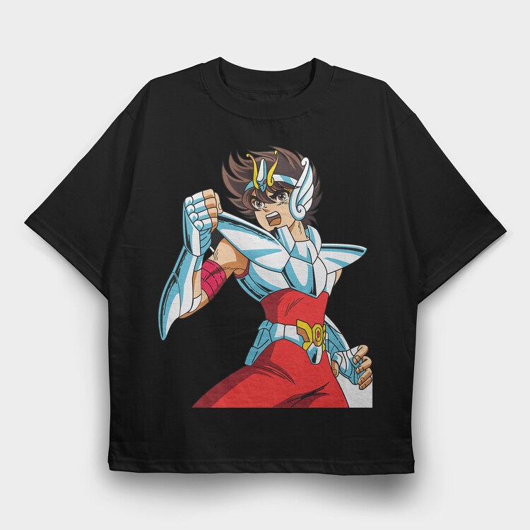 Saint Seiya Knights of the Zodiac 5, Tricou Oversize Barbati (Unisex)