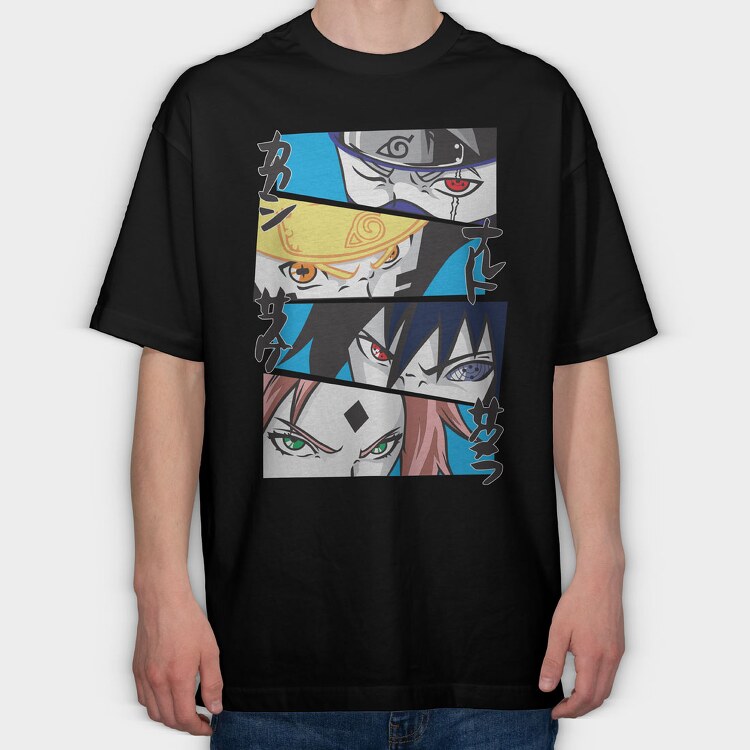 Naruto 66, Tricou Oversize Barbati (Unisex)