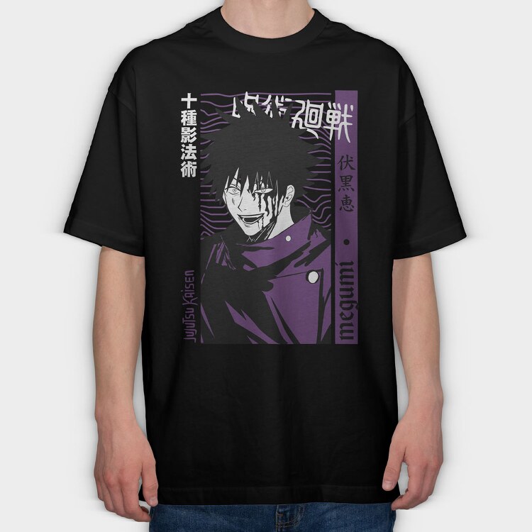 Megumi Fushigoro, Tricou Oversize Barbati (Unisex)