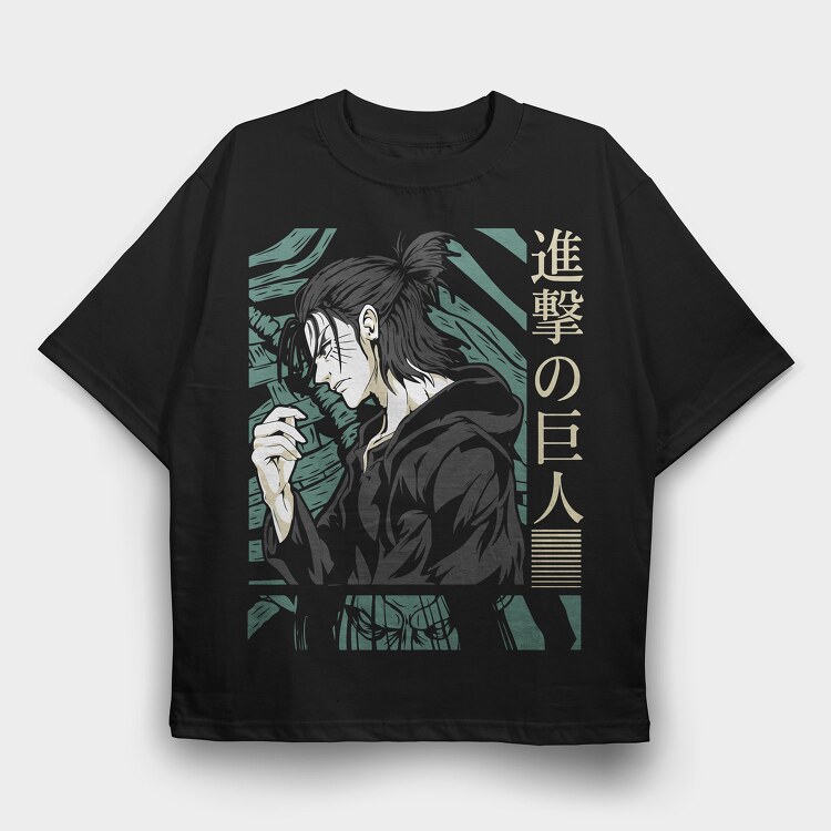 Eren Yeager, Tricou Oversize Barbati (Unisex)