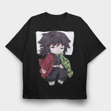 Demon Slayer Pillow 5, Tricou Oversize Barbati (Unisex)