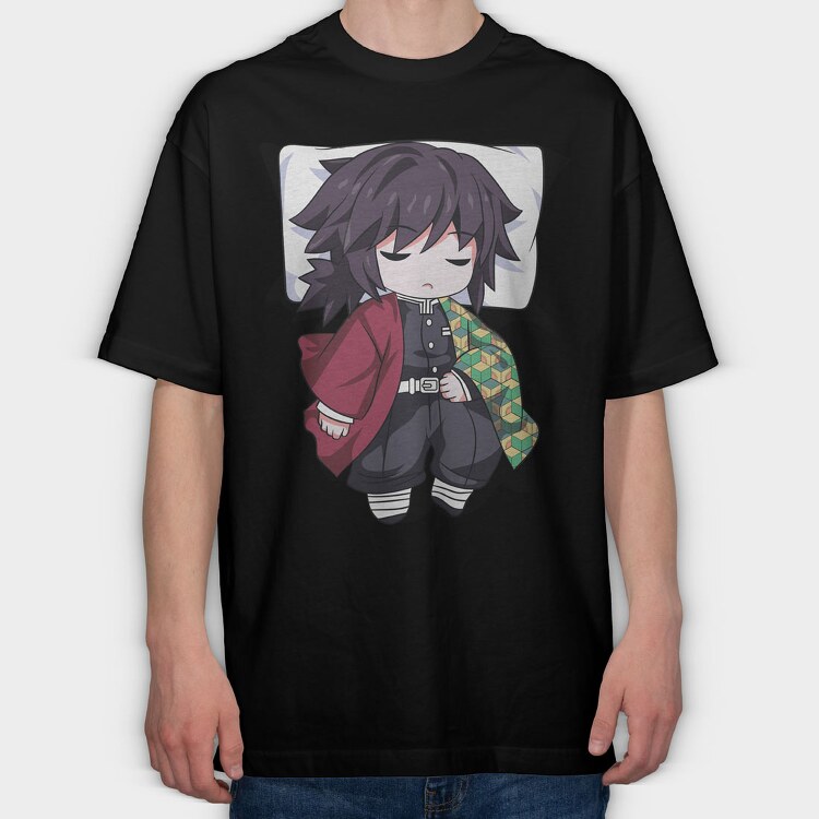 Demon Slayer Pillow 5, Tricou Oversize Barbati (Unisex)
