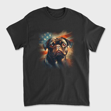 American Pug, Tricou Barbati (Unisex)