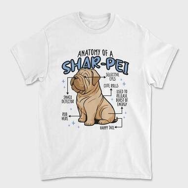 Anatomy of a Sharpei, Tricou Barbati (Unisex)