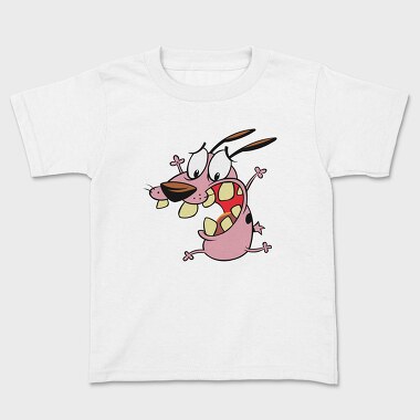 Cartoon Retro Courage the Cowardly Dog 3, Tricou Copii