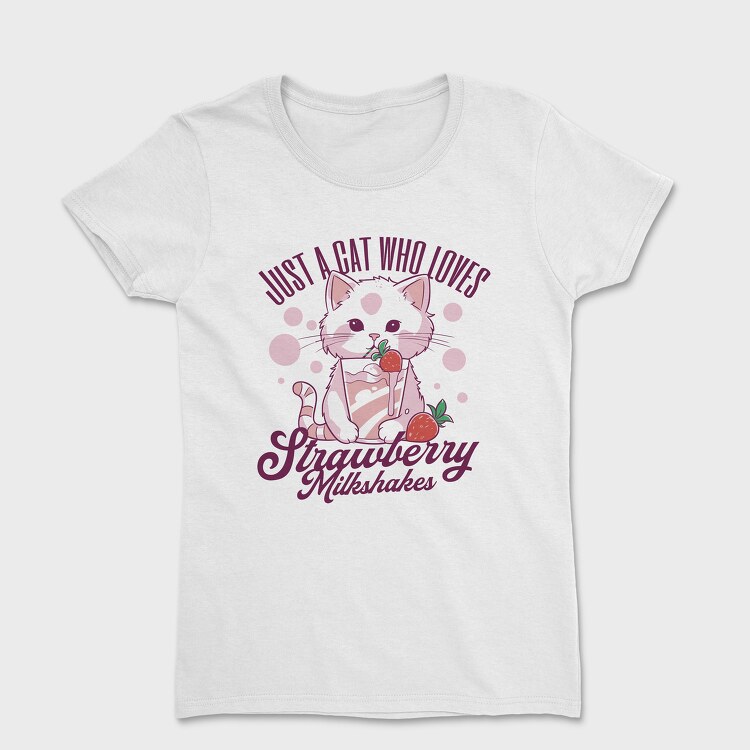 Cat Strawberry Milkshake, Tricou Femei