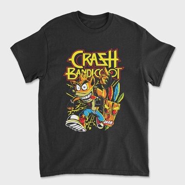 Crash Bandicoot, Tricou Barbati (Unisex)