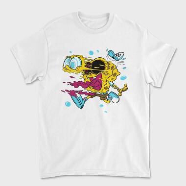 Crazy Sponge Bob, Tricou Barbati (Unisex)