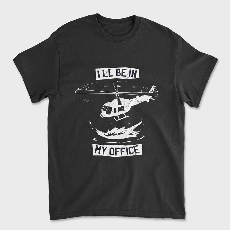 Helicopter Office, Tricou Barbati (Unisex)