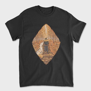 Hiker Autumn Path, Tricou Barbati (Unisex)