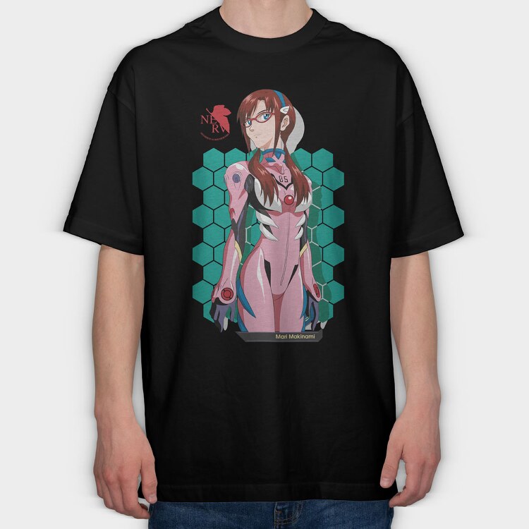 Neon Genesis Evangelion 4, Tricou Oversize Barbati (Unisex)