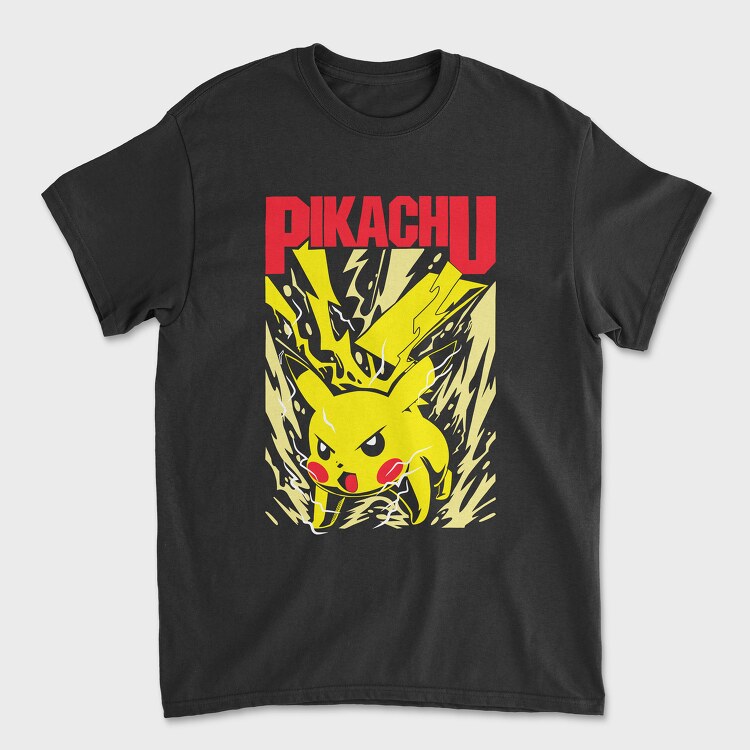 Pikachu, Tricou Barbati (Unisex)