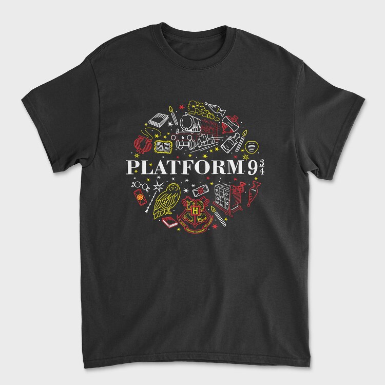 Platform 9 Harry Potter, Tricou Barbati (Unisex)