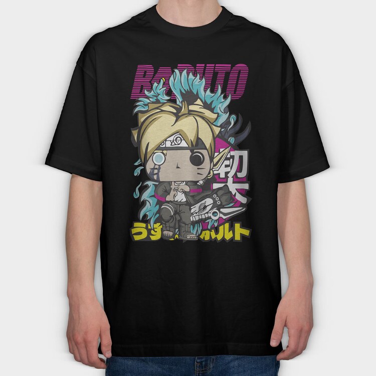 Funko Anime Naruto, Tricou Oversize Barbati (Unisex)