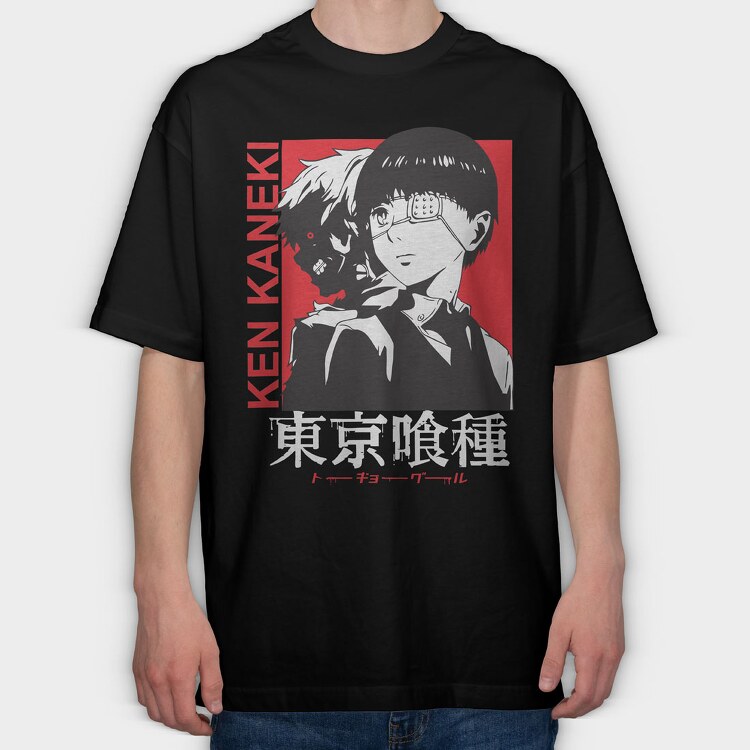 Tokio Ghoul 10, Tricou Oversize Barbati (Unisex)