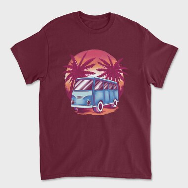 Sunset Beach Van, Tricou Barbati (Unisex)