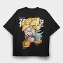 Funko Anime Son Goku Dragon Ball Z, Tricou Oversize Barbati (Unisex)