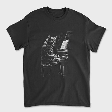 Catpiano, Tricou Barbati (Unisex)