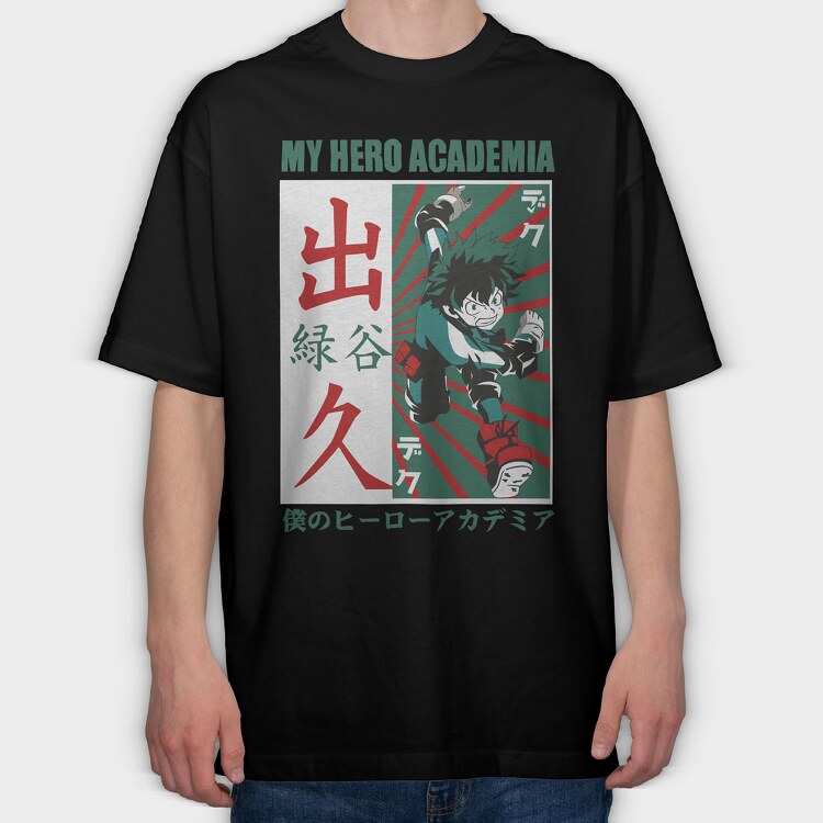 My Hero Academia 24, Tricou Oversize Barbati (Unisex)