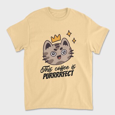 This Coffee Is Purrrfect, Tricou Barbati (Unisex)