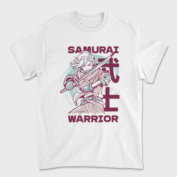 Anime Samurai Warrior, Tricou Barbati (Unisex)