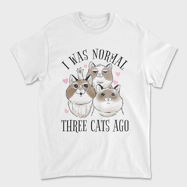 Three Cats Quote, Tricou Barbati (Unisex)