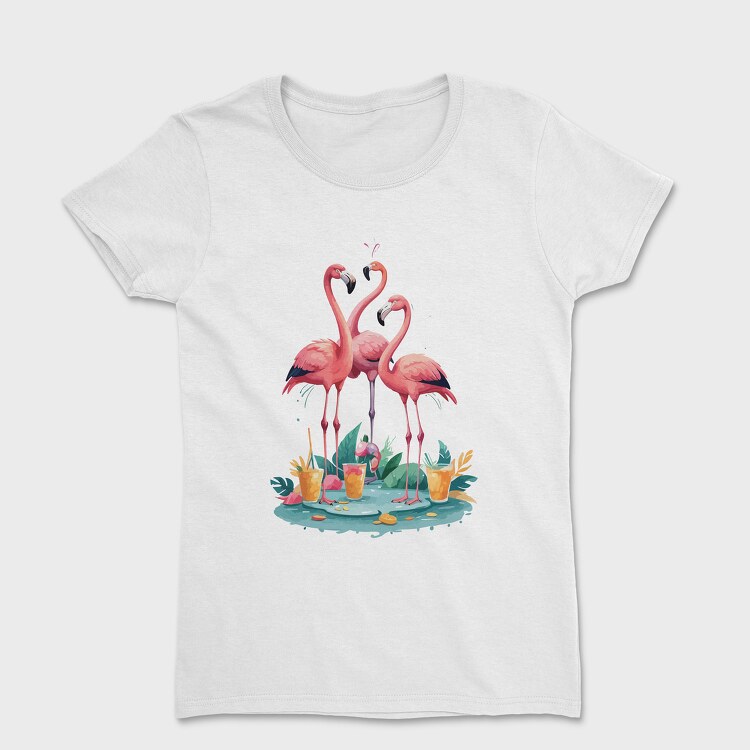 Three Flamingos, Tricou Femei